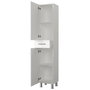 Hanah Home Selin - White Mueble de Baño Blanco 179cm x 35cm x 31.3cm Tablero de Partículas Melamina 18mm
